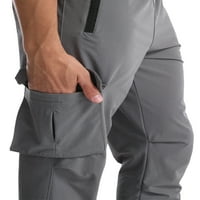 Qiylii мъжки панталони за небрежни товари, обикновени камуфлажни тегличи с дълги панталони с молив