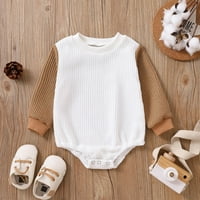 Бебешко малко дете Сладки боди момчета Момичета дълги ръкав пачуърк пухкало на пуловер ромпер суичър боди от 3- месеца