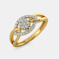 Индия Адлер пръстен - Диамантен пръстен в 18kt жълто злато, лукс златни бижута за нея