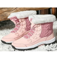 Harsuny дамски зимни ботуши fau fur snow обувка водоустойчив на открито топли обувки розово 8