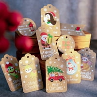 DIDO Коледа Kraft Paper Tags Diy благодаря ви много стил занаяти висящи етикети с етикети за въжета за опаковане на подаръци