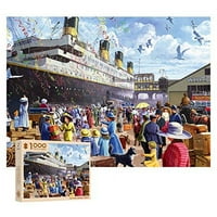 Дървен пъзел - Титаник - Пъзел за боядисване на масло за круизни кораби за деца възрастни тийнейджъри за намалено подарък за играчка под налягане