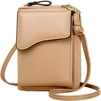 Чанта за кръстосано тяло dabuliu за жени pu кожена чанта за рамо чанта за мобилен телефон чанта чанта чанта