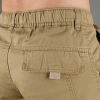 Cotonie Cargo Pants за мъже множество джобове на открито товарни панталони работно облекло Прав крак Мъжки товарни панталони khaki l