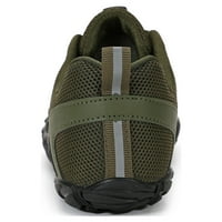 Небрежни мъжки дантелени спортни обувки Лятна мрежа Дишащи меки подместни обувки за ходене Широка ширина удобни маратонки AG Size42
