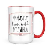 Коледна бисквитка Tin Namast'ay Home With My Ashera Simple Sayings Gug Gift For Coffee Lea Lovers