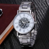 Ausyst Men's Watch New Hot Fashion Elegant Quartz Business Hollow Watch Men's Steel Band Watch Catches for Men on Sale Clearance