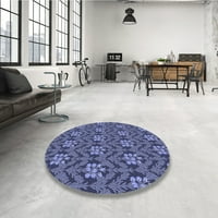 Ahgly Company Indoor Square Marketed Blue Rugs Blue Rugs, 8 'квадрат