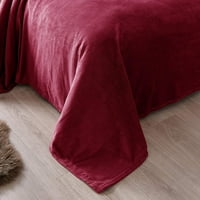 Exclusivo Mezcla Twin Size Flannel Fleece Velvet Plush Bed Bendle като покривало за покривало за легло (60 80