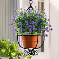 Изкуствени цветя на открито UV устойчиви растения извън висящ плантатор домашен сватбен офис градина декор