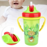 Чаша за пиене на бебета ,, висококачествени материали за бебета с дръжка, голям магазин за съхранение на вода Детски магазин за играчки Образование за домашно зелено