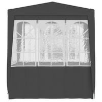 Палатка за професионално парти на Andoer със странични стени 6.6'x6.6 'антрацит g m²