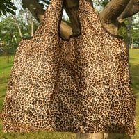 Най -великата бреза удобна пазарна чанта широко използвайте оксфорд плат за многократна употреба Изходна отпечатана чанта за рамо за дома голям капацитет Re