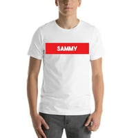 2xl супер червен блок Sammy с къс ръкав тениска с неопределени подаръци