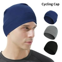 Честита дата Зимна череп шапка шапка термична разтеглива колоездачна капачка имитирана кашмирска бойна глава по -топло за мъже жени