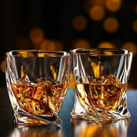 Уиски стъкло, чист комплект стъкло, безопасна за съдомиялна машина, подарък за вино, комплект от 2 части