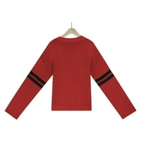 Smihono Clearance пуловер Любов сърдечен принт с дълъг ръкав плетен пулове