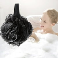 Баня с четка за баня черна чиста мрежа гъба гъба ексфолира душ душ баня баня продукти плажни кърпи за кърпи клипове
