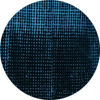 Ahgly компания на закрито кръг абстрактно светлосини килими от модерна зона, 5 'кръг