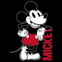 Момче Mickey & Friends Mickey Mouse Vintage Lean Graphic Tee Черен голям