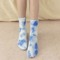 Heiheiup жени Есен и зима ежедневно вратовръзка багрило Модел корали дебели чорапи Мрежа чорапи за жени