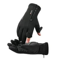Зимни ръкавици Clearance Мъже колоездачни ръкавици с цип Екран ветроустойчиви водоустойчиви планински ски ръкавици