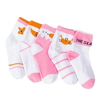 Qazqa двойки детски чорапи бебе в тръби чорапи карикатура момчета и момичета чорапи памучни чорапи