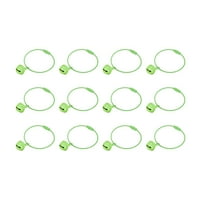 Uxcell Pet Bells, неръждаема стомана 1.97 Dia Wire Ключови ключодържатели Джингъл Кабел Светло зелено за DIY занаяти
