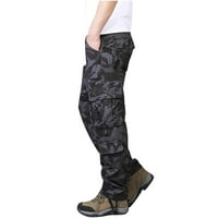 Каянуо товарни панталони за мъже Просвещение улица Мъжки панталони Мъжки плюс размер Чист памук дебел камуфлажен многостранно износване на панталони