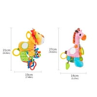 Crib Bell Toy Giraffe Music Pull Bell Octave Pull Piano Baby Plush играчки за малки бебета цветни и ярки
