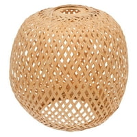 Хемотон бамбук висулка лампа покритие селски стил ръчно изработен бамбук тъкане абарт