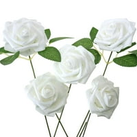 Курсофиални розови стъбла, бяла, 25-те броя