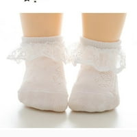Бебешки момичета 5PAIRS памучни чорапи Руфла