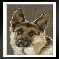 Кучета немска овчарка рисуване куче