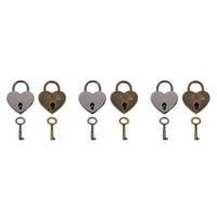 Заключване rlock ключове ключове желаещи мини клавиши двойка висящи ключ Diarypadlock сърце малък bo шкафче любов цвят оформен багаж